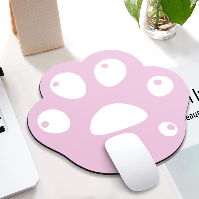 3 Piece Cute Cartoon Cat Claw Mouse Pad Set 280 X 250 X 3Mm - Pink Purple