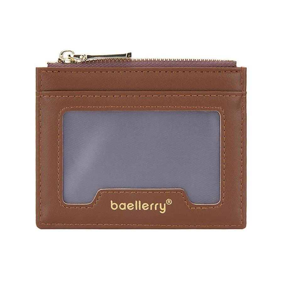 Light & Thin Card Bag Multifunctional Coin Purse - Brown