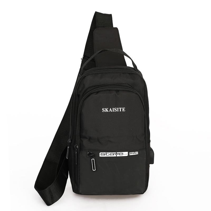 Men Crossbody Bag For Outdoor Sports Leisure - 3-Black