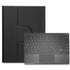 360 Degree Rotatable Bluetooth Keyboard Leather Case With Touchpad - Square Button - Black - For Ipad 10.2 2021 / Air 2019