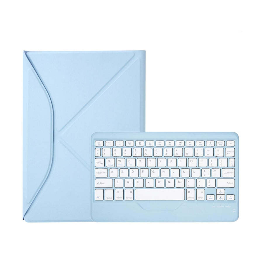Bluetooth Keyboard Leather Tablet Case With Pen Slot - Green