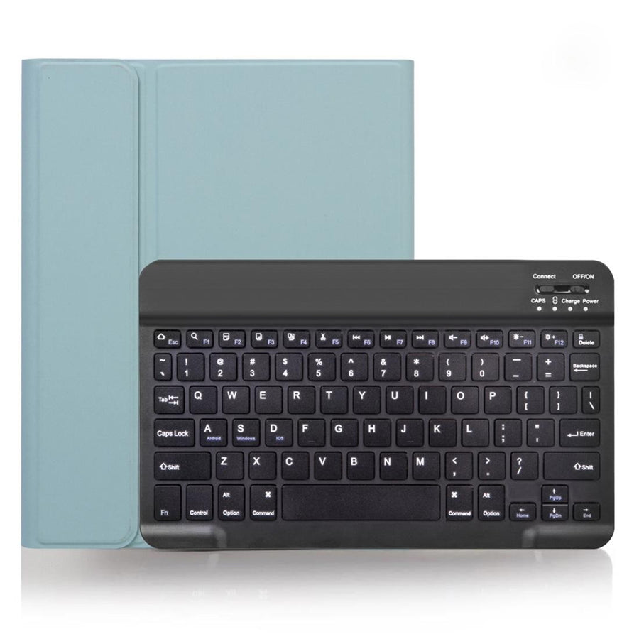 Detachable Bluetooth Keyboard Tablet Case For Ipad Pro 11 With Pen Slot - Plain Texture - Green