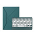Bluetooth Keyboard Leather Tablet Case With Pen Slot - Green