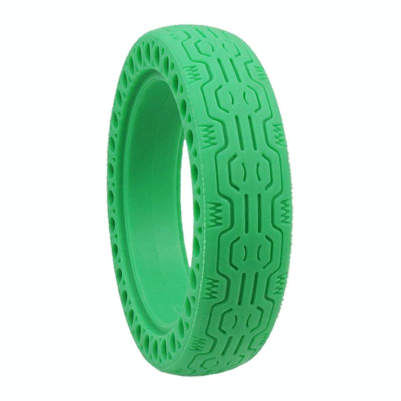8.5 Electric Scooter Tire for Xiaomi Mijia M365 - Shock-absorbing Honeycomb Design - Green