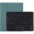 Bluetooth Keyboard & Tablet Case For Ipad Air 2020 - Detachable Touch Pad Pen Slot Microfiber Leather - Dark Green