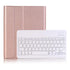 Ultra-Thin Detachable Bluetooth Keyboard Tablet Case For Ipad 10.2 2019 With Stand & Pen Slot - Rose Gold