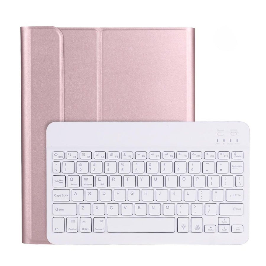 Detachable Bluetooth Keyboard Case For Ipad Pro 11 With Backlight & Pen Slot - Rose Gold