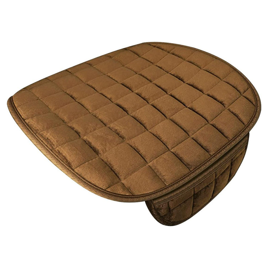 Vibe Geeks Auto Front Seat Winter-proof Cover for Comfort and Protection - Coffee