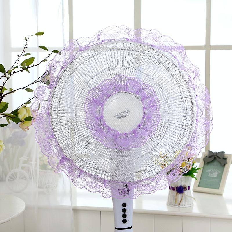 Electric Fan Safety Net Cover - Anti-pinch Dustproof - Purple