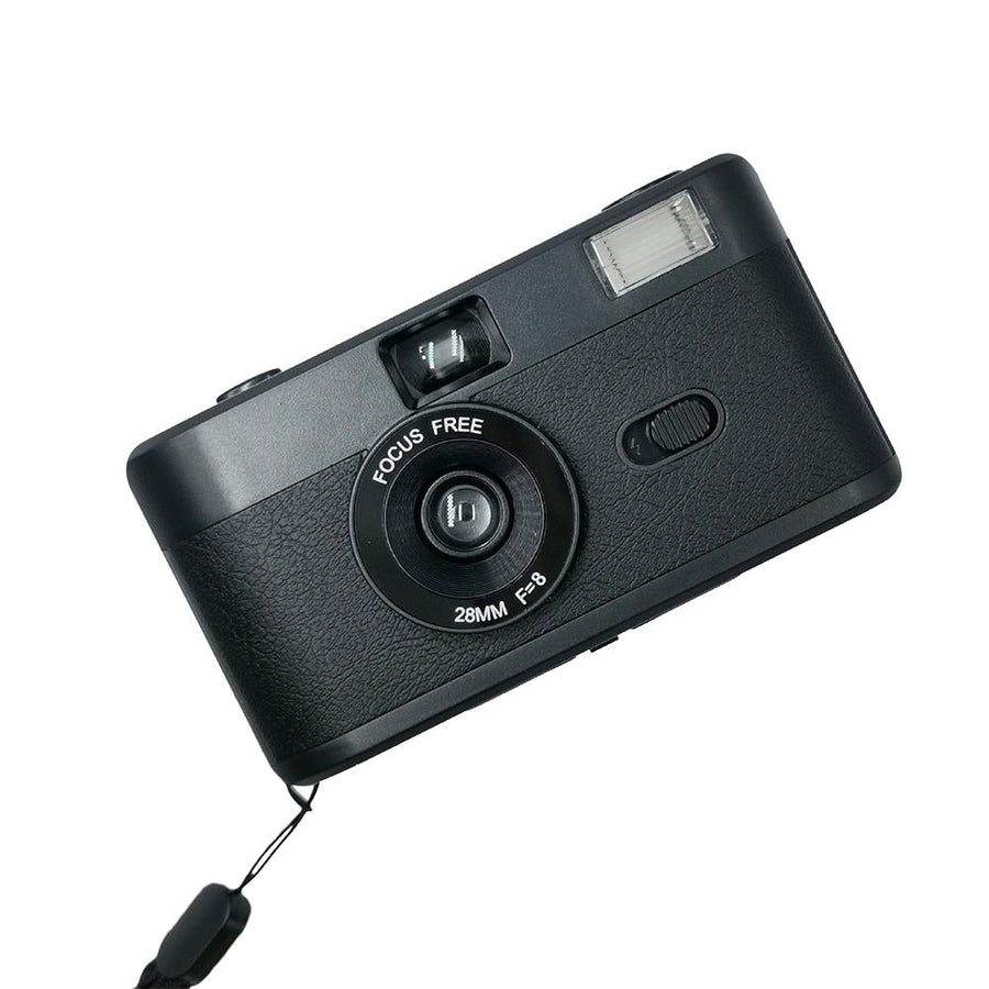Retro Manual Reusable Film Camera for Kids - no Film - Black + Blue