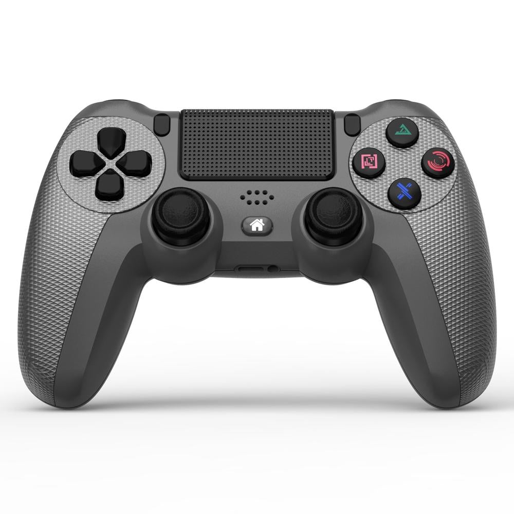 Wireless Bluetooth Gamepad Controller for Ps4 - Battle Gray with Light Bar - Elegant Silver
