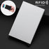 Stainless Steel Pu Business Card Holder Antimagnetic 10X6.2X0.8Cm - Grey