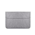 Horizontal Magnetic Leather Laptop Inner Bag - Invisible Buckle - Grey