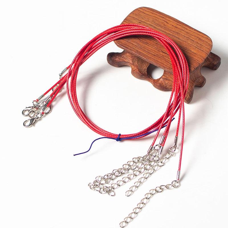 100 Crystal Pendant Necklaces On Rope Elegant Jewelry Lanyards - Pink