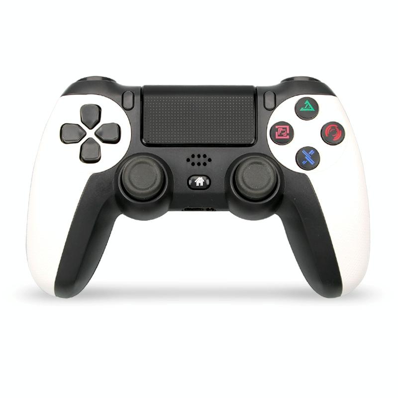 Wireless Bluetooth Gamepad Controller for Ps4 - Battle Gray with Light Bar - Elegant White