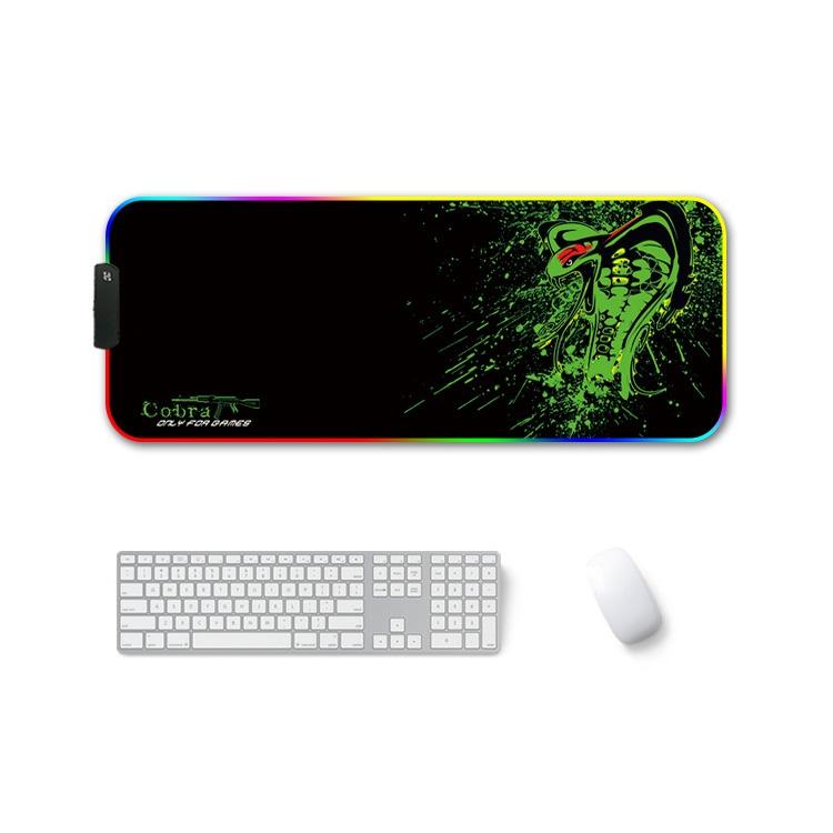 Rubber Thermal Transfer Rgb Luminous Non-Slip Mouse Pad - Brontosaurus