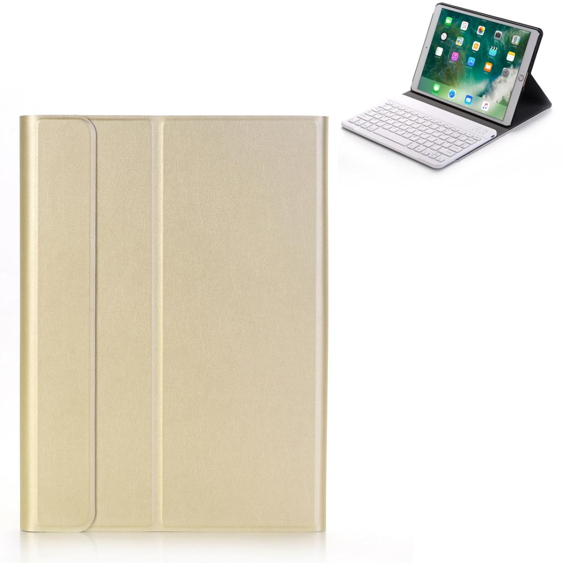 Ultra-Thin Bluetooth Keyboard Leather Case For Ipad Air / Pro 10.5 With Holder - Gold