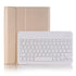 Ultra-Thin Bluetooth Keyboard Leather Case For Ipad Air / Pro 10.5 With Pen Slot & Holder - Gold