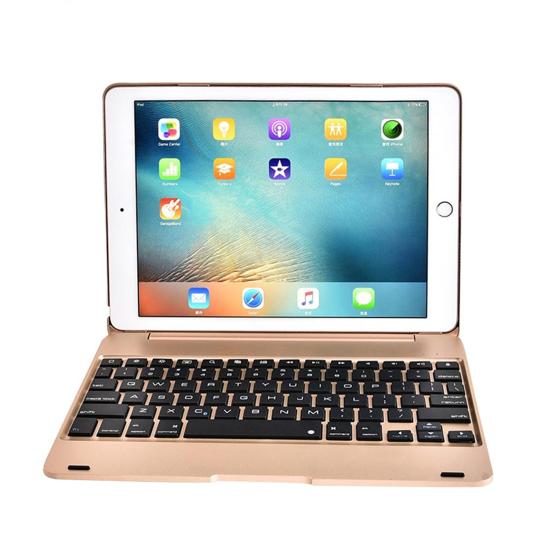 Horizontal Flip Tablet Case With Bluetooth Keyboard For Ipad Pro 9.7 / Ipad Air 2 - Gold