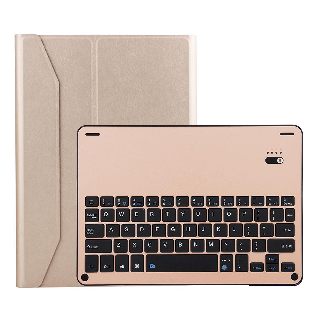 Bluetooth Keyboard & Leather Tablet Case For Ipad Air / Pro 9.7 - Detachable Water Repellent Magnetic 3-Gear Angle - Gold
