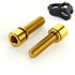 6 Titanium M5 18Mm Bike Bottle Cage Screws - Gold