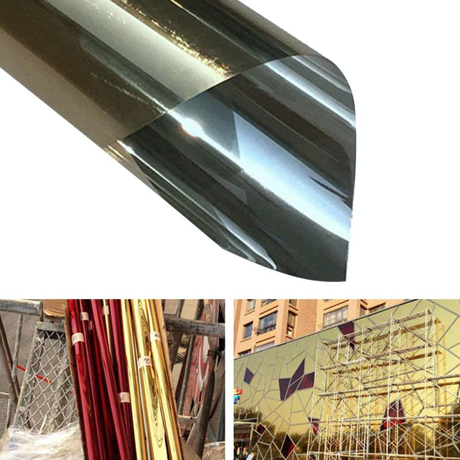 40cm x 1m Uv Reflective Privacy Window Film Sticker - Gold