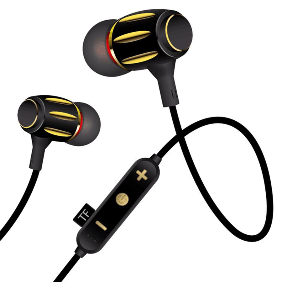 Sport Wireless Bluetooth 5.0 Earphones - Mg-g17 4.2 - Black Gold