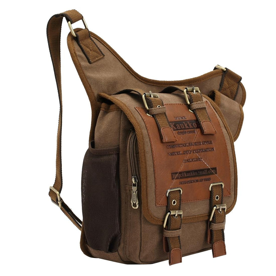 Canvas Crossbody Bag For Men Retro Style