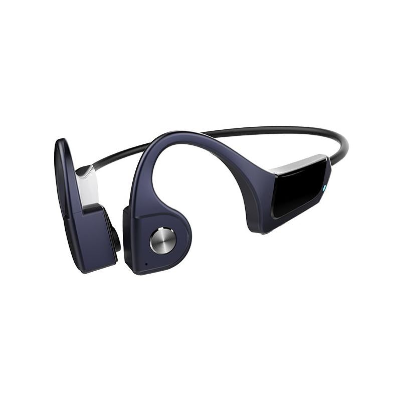 Wireless Bone Conduction Bluetooth Earphones - 4.1 Stereo 5.0 Black - Blue