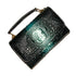 Versatile Lady Crossbody Wrist Bag - Multi-functional - Crocodile Head Green