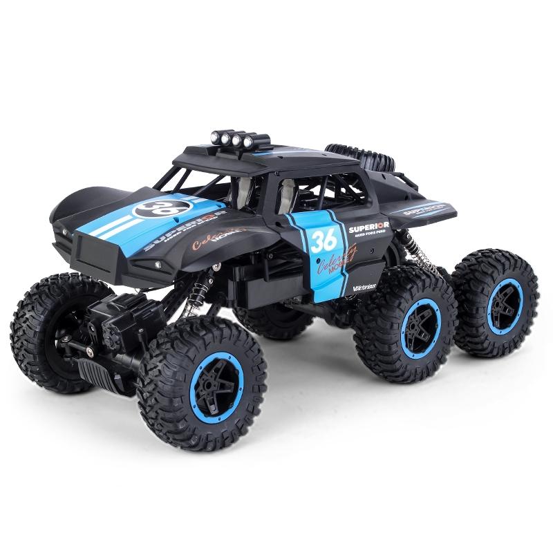 6-drive 2.4g Rc Off-road Car - Remote Control Vehicle - Blue