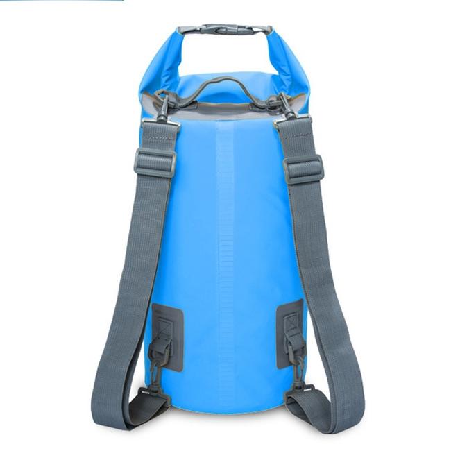 Waterproof Dual Shoulder Dry Bag 50L Capacity - Blue