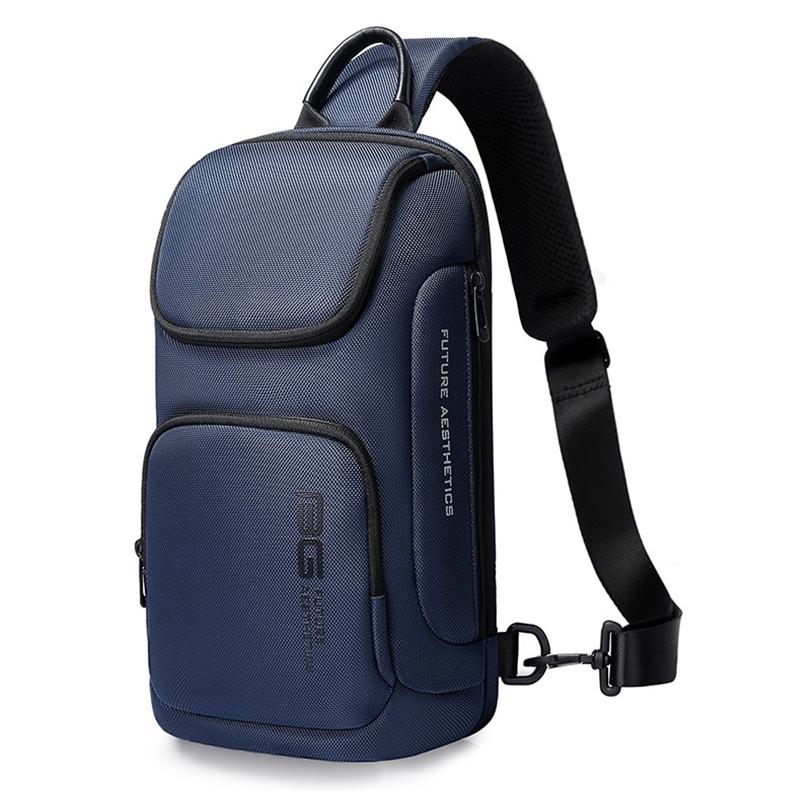 Waterproof Anti Theft Crossbody Chest Bag For Men 34 X 17.5 X 11Cm - Blue