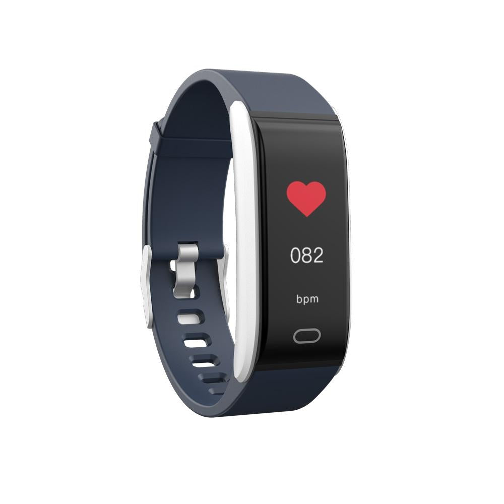 Waterproof Smart Bracelet With Call Heart Bp Sleep And Sedentary Monitoring - Ip67 - Blue