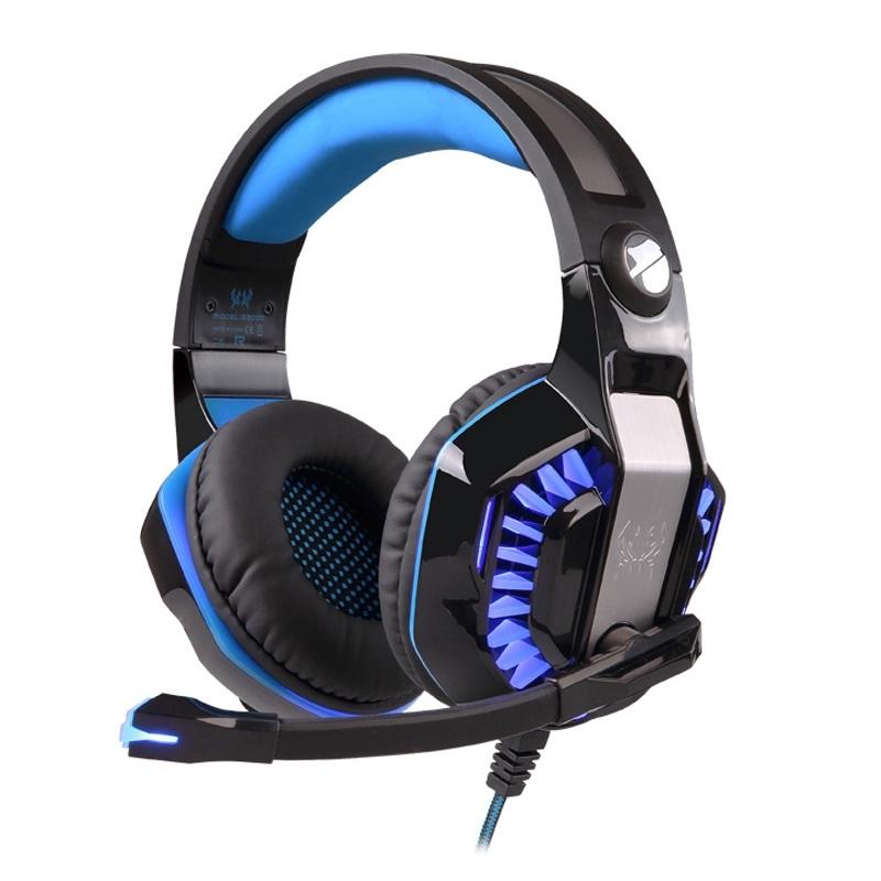 Stereo Gaming Headset With Mic & Led For Ps4 Smartphone Tablet Pc - Blue