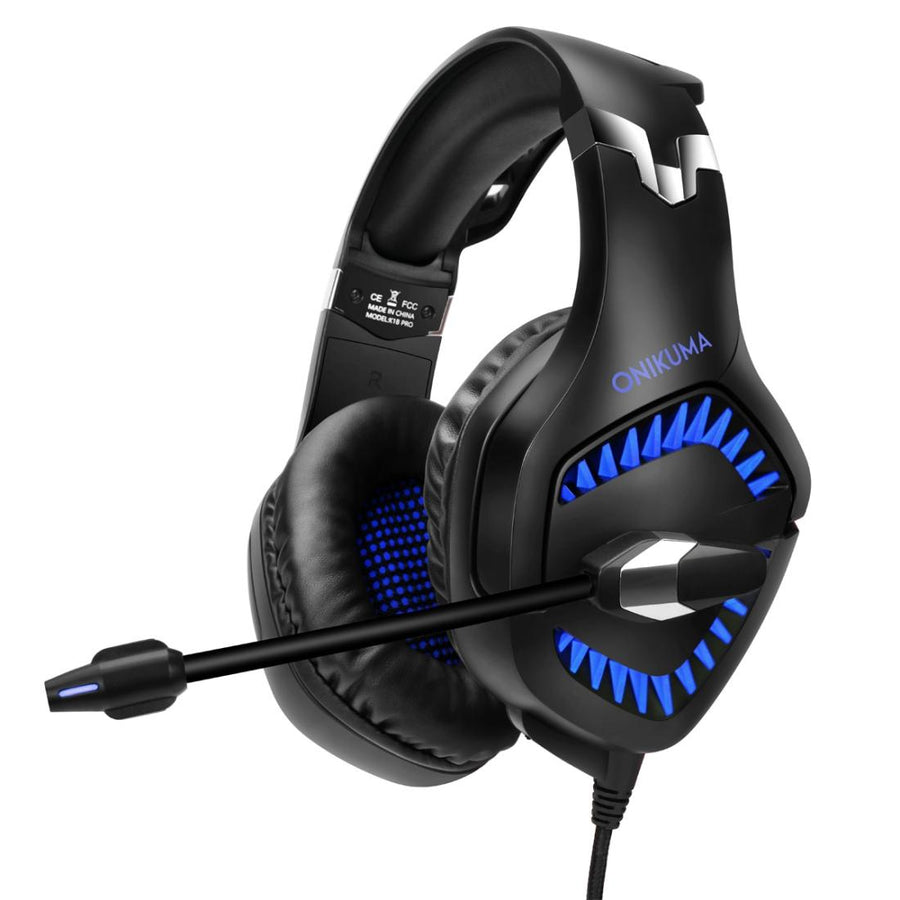 Surround Gaming Headset With Mic & Led - Black Blue