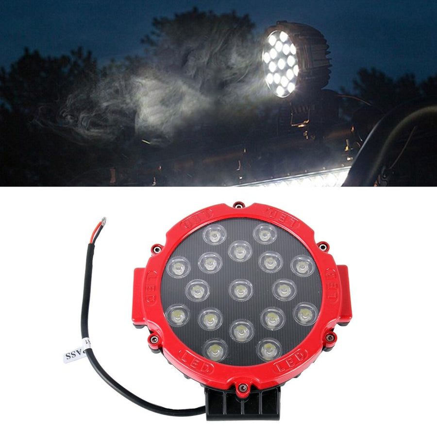 2 Pcs 3500Lm 6500K White Light 17 Led Waterproof Car Boat Marine Work Lights Spotlight Led Bulbs 30 Degrees Adjustable D