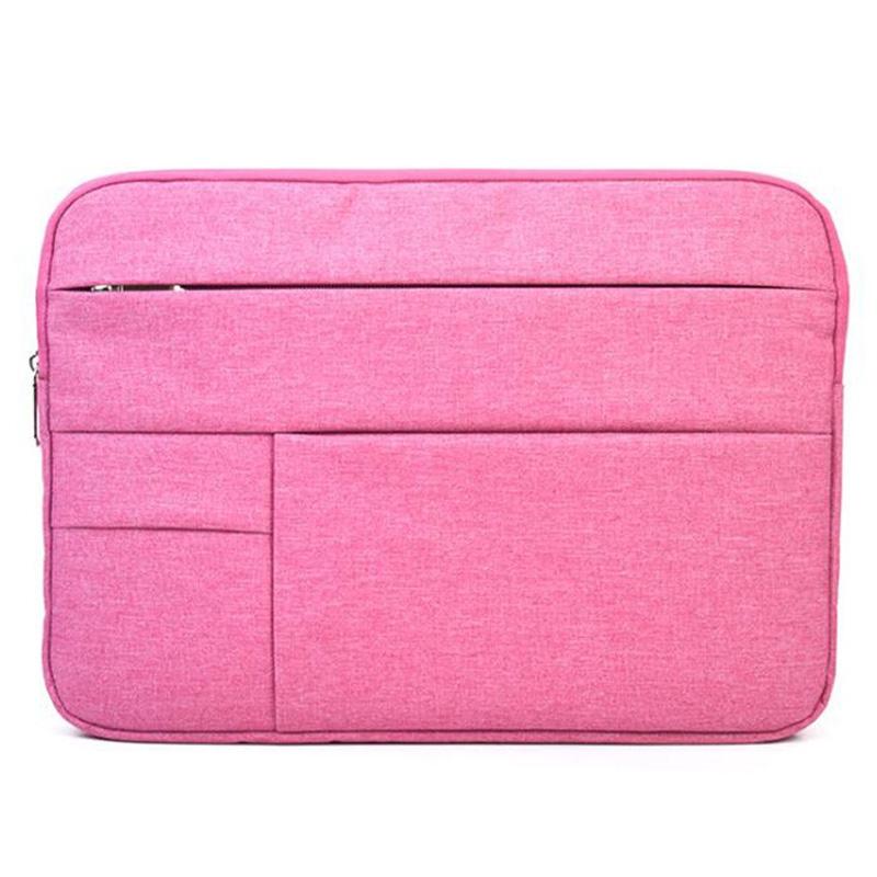 Portable Oxford Cloth Laptop Bag For 12 Macbook And Tablets - Magenta