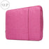 Universal Denim Laptop Bag for 13.3 Notebooks - Fits Macbook Air / Pro - Portable & Stylish - 35.5x26.5x2cm - Magenta