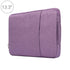 Universal Denim Laptop Bag for 13.3 Notebooks - Fits Macbook Air / Pro - Portable & Stylish - 35.5x26.5x2cm - Purple