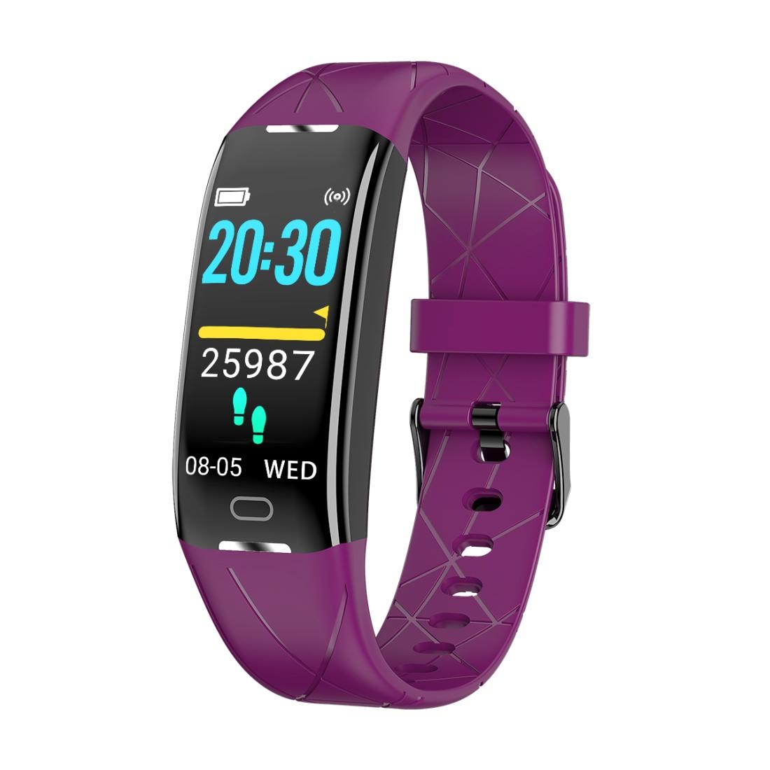 Smart Bracelet With Heart Rate Monitor And Call Reminder - Waterproof - Purple