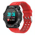 1.3 Inch Colour Round Screen Sport Smart Watch Support Heart Rate / Multi-Sports Mode - Red