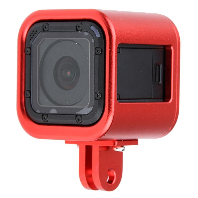 Aluminum Protective Cage for Gopro Session Cameras - Red