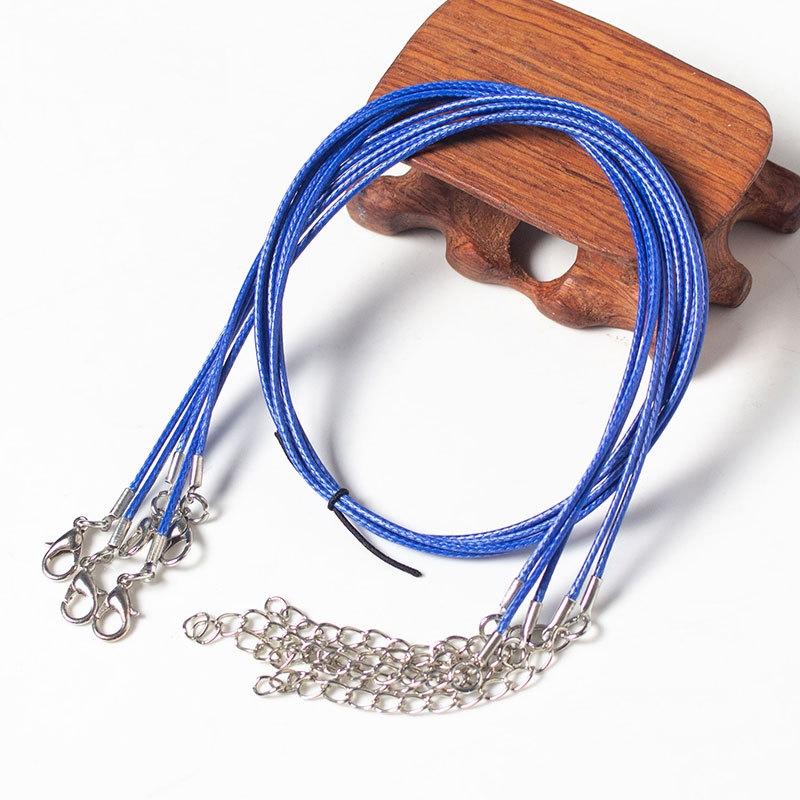 100 Crystal Pendant Necklaces On Rope Elegant Jewelry Lanyards - Khaki