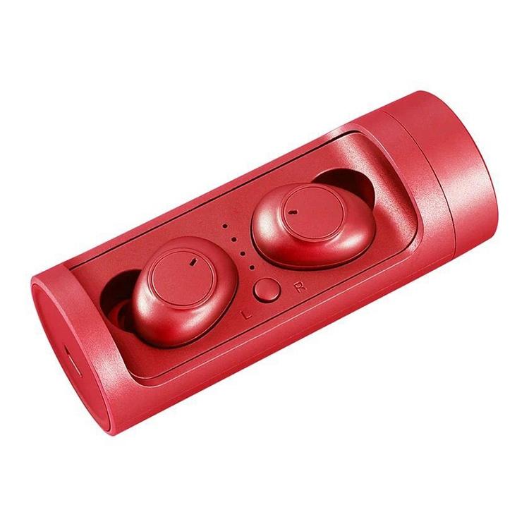 Wireless Touch Bluetooth Headset with Magnetic Charging - Automatic Pairing - Red