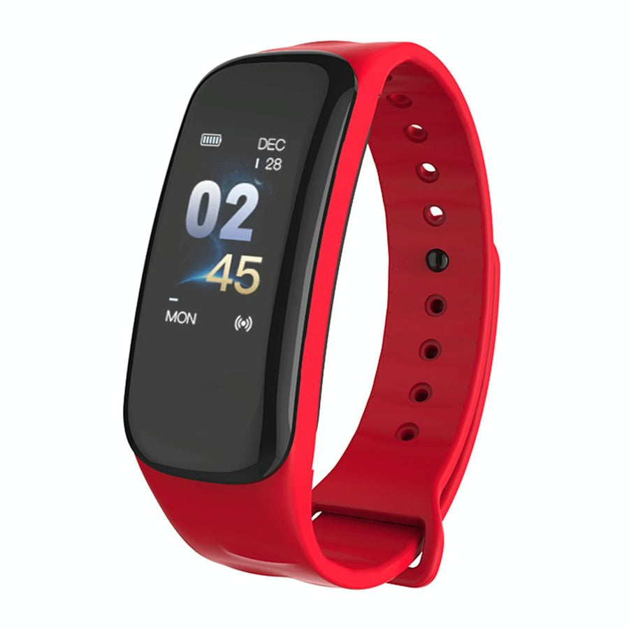 Bluetooth Fitness Tracker With Heart Rate & Sleep Monitor - Waterproof - Red