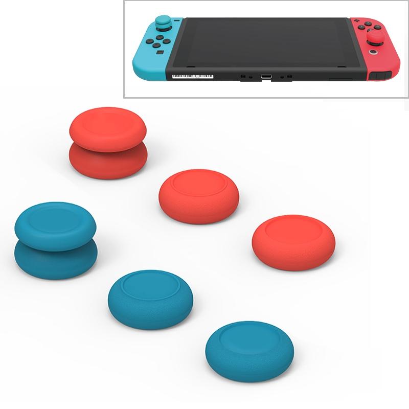 Joycon Rocker Cap Set for Switch Gamepad - Blue + Red