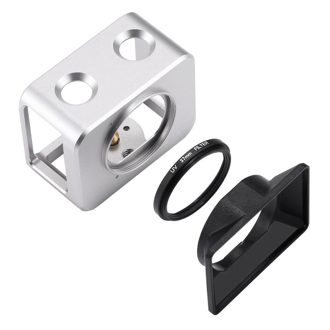 Sony Rx0 Protective Cage with 37mm Lens and Sunshade - Silver