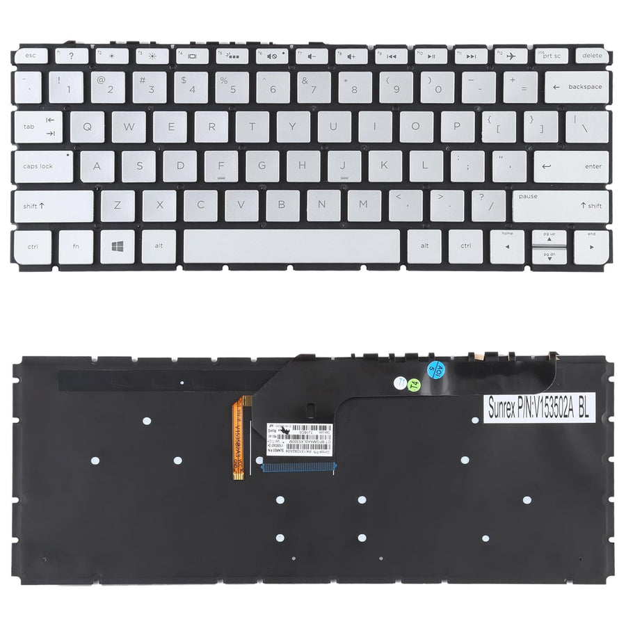 Silver Backlit Keyboard for Hp Envy 13-d us Version