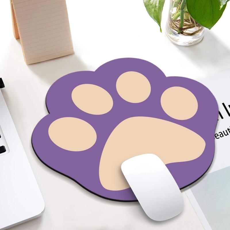 3 Piece Cute Cartoon Cat Claw Mouse Pad Set 280 X 250 X 3Mm - Purple